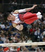 Japan men take silver in gymnastics