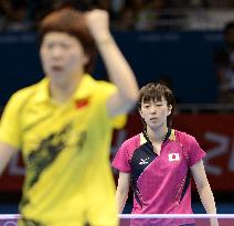 Ishikawa to play for bronze after semifinal defeat in table tennis