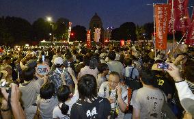 Weekly anti-nuclear demonstrations in Tokyo