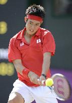 Japan's Nishikori loses to Argentine Del Potro