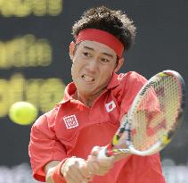 Japan's Nishikori loses to Argentine Del Potro