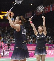 Japanese pair advances to women's doubles final in badminton