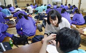 Tokyo NPOs provide tutors for kids in quake-hit town