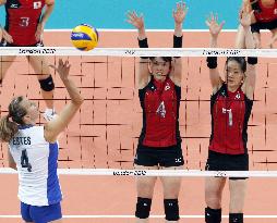 Japan women fall to Russia in volleyball