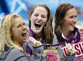 Franklin wins gold in women's 200m backstroke