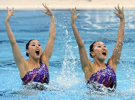 Japan 5th after synchronized swim duet technical routine
