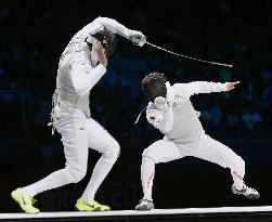 Japan gets men's team foil silver in fencing