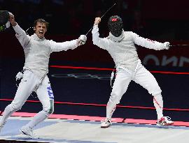 Japan gets men's team foil silver in fencing