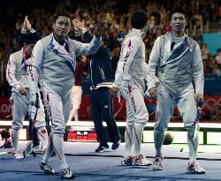 Japan gets men's team foil silver in fencing