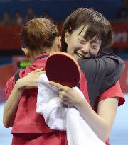 Japan advances to women's table tennis team final