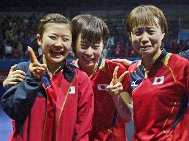 Japan advances to women's table tennis team final