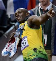 Jamaica's Bolt wins men's 100 meters