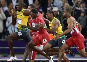 Jamaica's Bolt wins gold in men's 100 meters