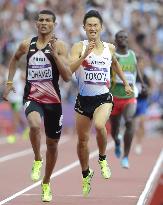 Yokota out of men's 800 meters semifinals