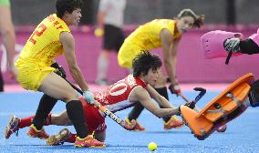 Japan wins women's field hockey Group A match