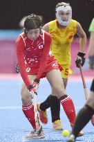 Japan wins women's field hockey Group A match