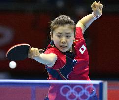 Japan wins silver in women's table tennis