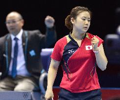 Japan wins silver in women's table tennis