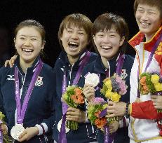 Japan wins silver in women's table tennis