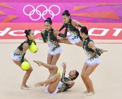 Japan 7th halfway through rhythmic gymnastics qualifying