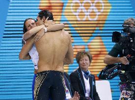 Manaudou wins gold in men's swimming 50m freestyle