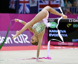 Kanaeva advances tor rhythmic gymnastics all-around final