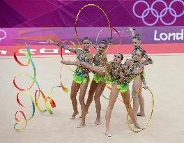 Russia advances to rhythmic gymnastics group final
