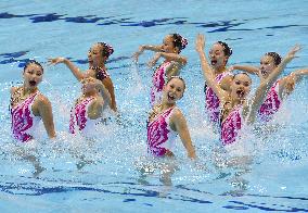 China finishes 2nd in synchronized swimming women's team contest