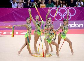 Russia advances to rhythmic gymnastics group final