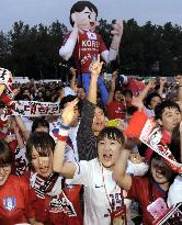 South Korean soccer supporters