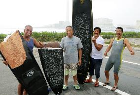 Surfing in Fukushima for 1st time after nuclear disaster
