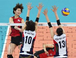 Japan whips S. Korea to win women's volleyball bronze