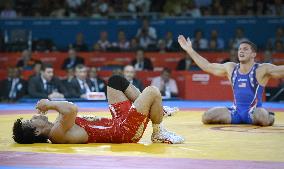 Yumoto loses bronze medal match in men's freestyle wrestling