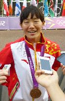 Tibetan Olympian Qieyang wins bronze in women's race walk