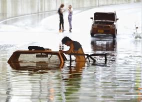 Torrential rains hit Japan