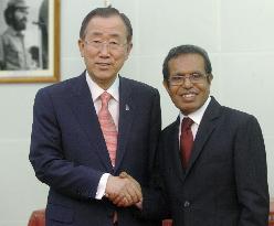 U.N. chief meets with E. Timor president