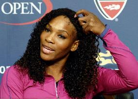 Serena Williams at press conference