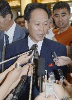 N. Korea official heads home