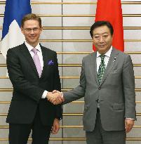 Finnish premier in Japan