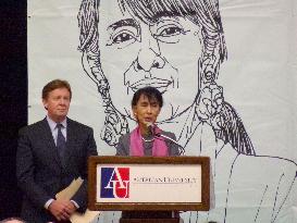 Suu Kyi in Washington DC