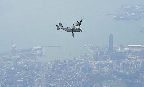 Osprey test flights in Japan