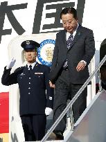 PM Noda arrives in N.Y.
