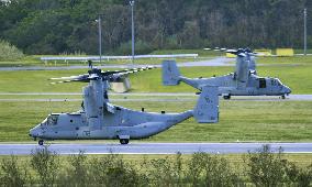 Ospreys deployed to Okinawa