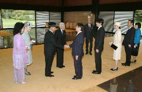 Malaysia royal couple in Japan