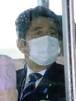 Japan opposition leader in Fukushima