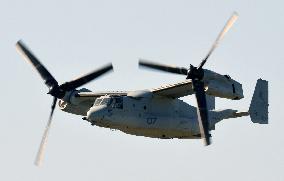 U.S. Marines begin operating Osprey aircraft in Okinawa