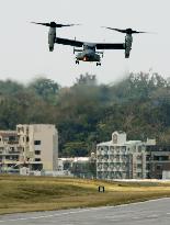 U.S. Marines begin operating Osprey aircraft in Okinawa