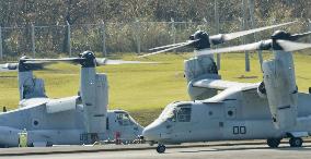 Osprey aircraft in Okinawa