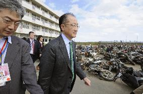 World Bank president in disaster area