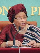 Liberian President Sirleaf in Japan